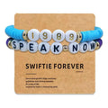 Wholesale Colorful Polymer Clay Letter Beads Friendship Bracelets 1989 Folklore Eras Speak Now Swiftie Taylor Inspired Bracelet