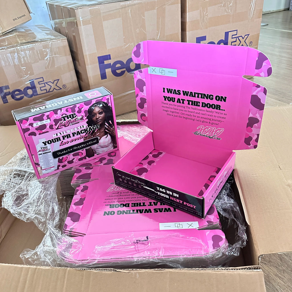 Custom Pink Folding Paper Box Printed Logo Shipping Gift Corrugated Cardboard Mailer Box