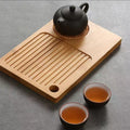 Bamboo Tea Tray Coffee & Tea Sets Candle Insulation Small Warm Creative Home Office Style Water Storage Dry Coffee Table