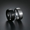 New Simple Style Men's Ring Anti-scratch Tungsten Fashionable Stainless Steel Matte Smooth Gemstones Rings for Wear Jewelry