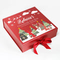 Custom Foldable Box Christmas Exquisite Trade Craft Gift Box Red Creative Original Flip Christmas Gift Box