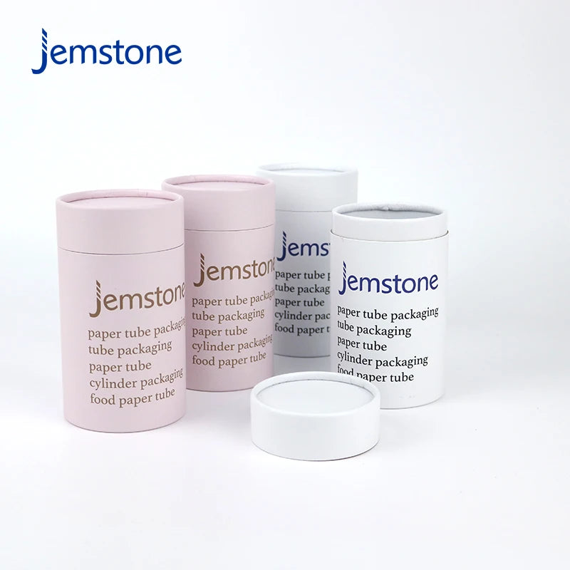 Custom Personal Design Bio-degradable Food Powder Tea Coffee Paper Tube Craft Kraft Candle Cardboard Tube Cylinder  Packaging