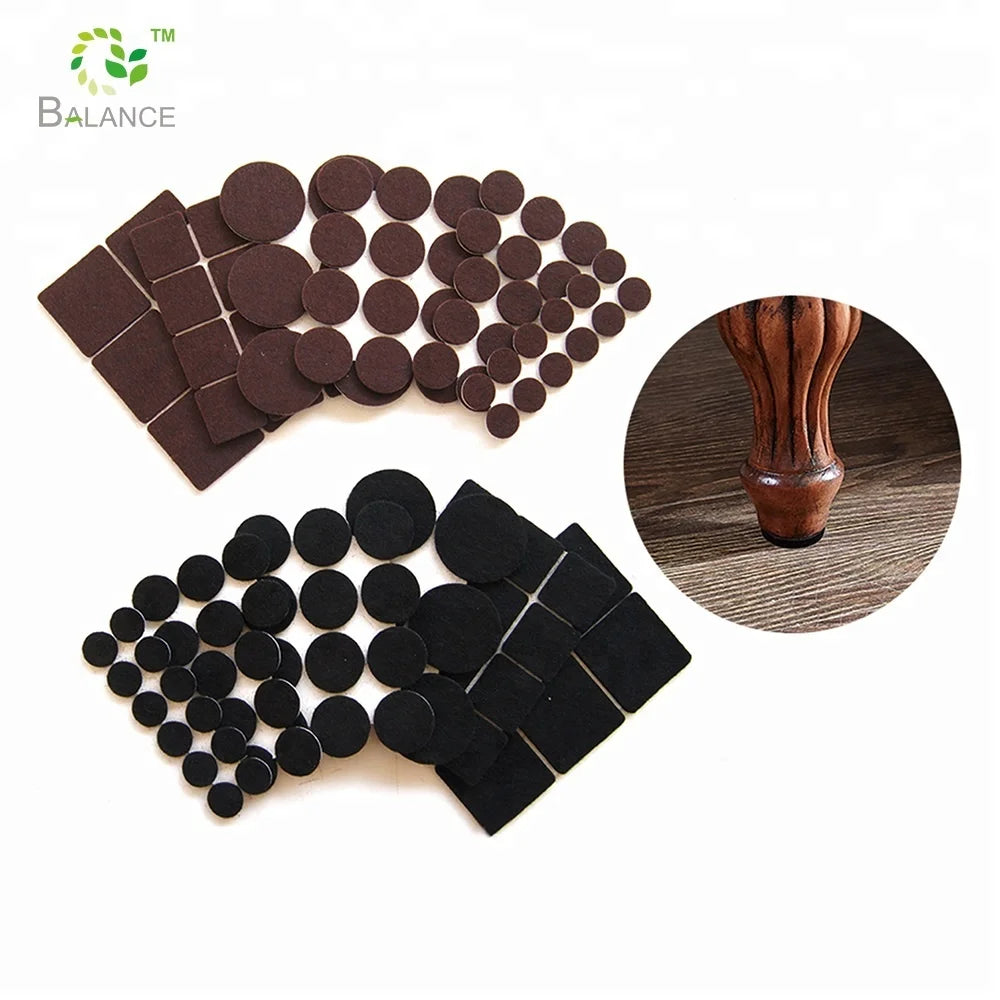 Custom Adhesive Felt Pad Floor Chair Bulk Self-adhesive Rug Protector Felt Pads Desk Furniture Felt Pad for Chair Leg