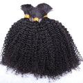 WholesaleAfro Kinky Curly Human Hair Bulk Bundles Braiding Hair Weaving No Weft Long Kinky Curly Human Hair Bundles Extensions