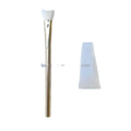 Protective Cap Private Label Wooden Handle Rose Gold Glitter Curved Lash Cleansing Brushes