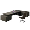 Modern Office Furniture Boss Desk Light Luxury Manager Office Desk President's Desk with Side Cabinet File Cabinet
