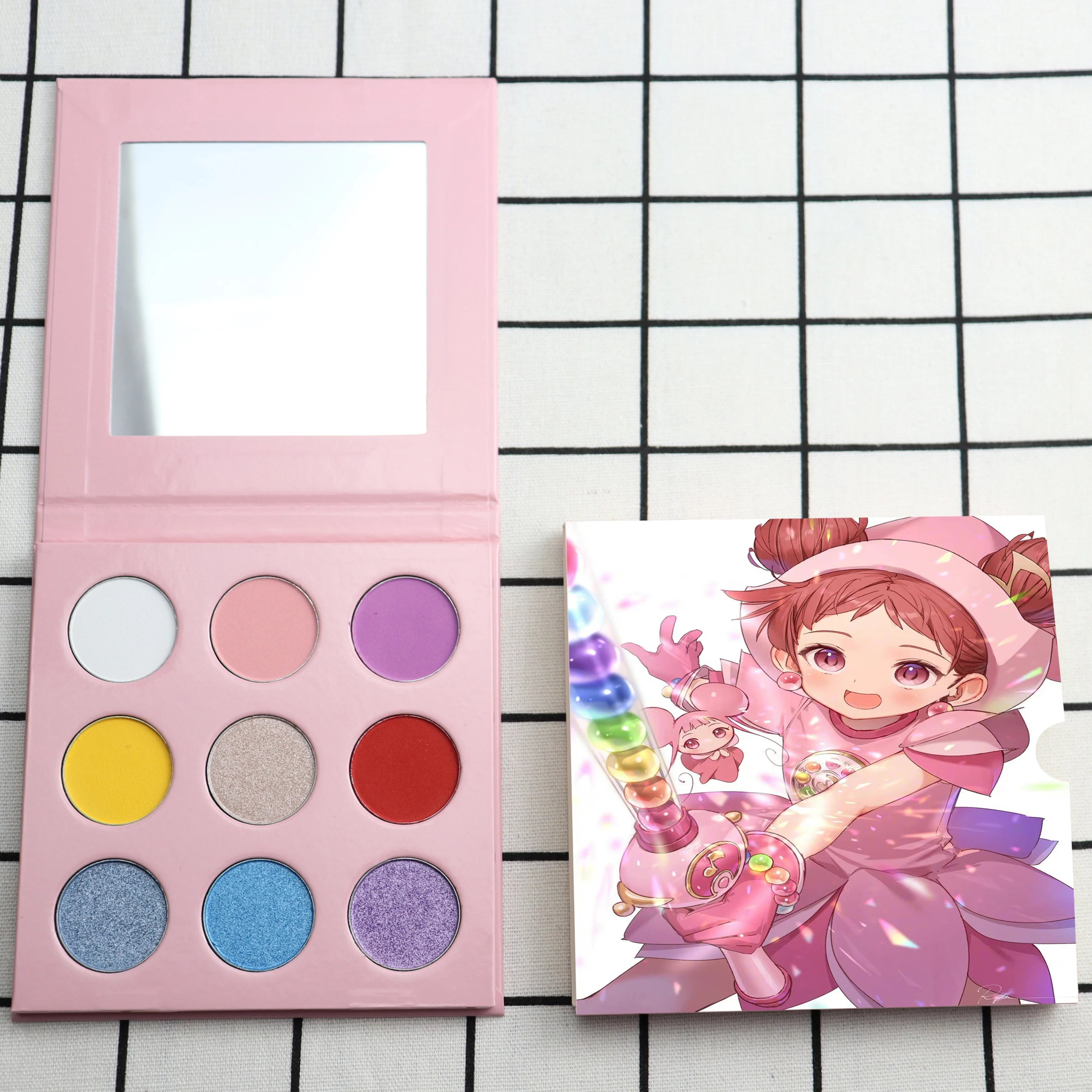 Private Label High Pigment Magnetic Palette With Mirror Custom Eyeshadow Palette