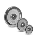 New Arrival Silver Cast Iron Barbell Dumbbell Weight Plate Fitness Gym Equipment with Free Weights Stainless Steel Material