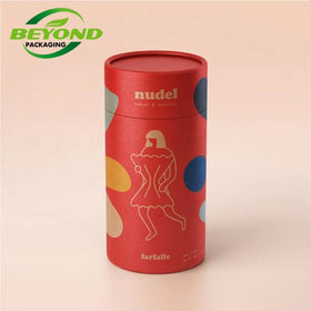 High Quantity Gift Box Custom Designed Logo Essential Oil Perfume Skincare Cylinder Round Packaging Paper Tube