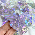 Natural Crystal Butterfly Fairy Crystal Crafts Angel Aura Fluorite Butterfly Fairy for Gift