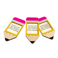 Teacher Appreciation Pencil Sticky Note Dispensers Holders Pencil Shaped Sticky Note Wood Organizers Back to School Party Gift