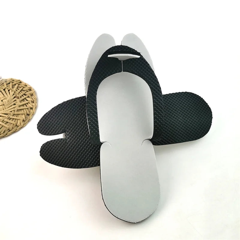 New Design Colorful Man Women Pedicure SPA Salon Disposable Thick EVA Sole Hotel Use Slippers