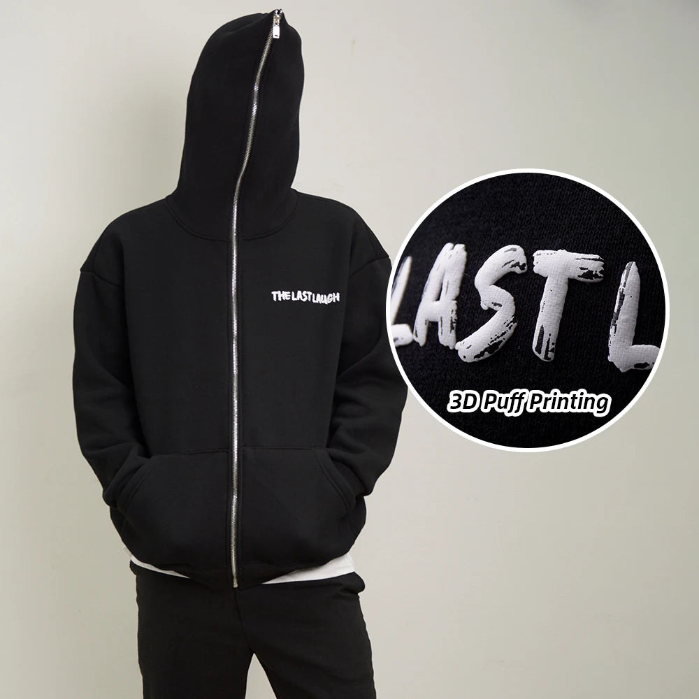 YinQu Full Zip Hoodies Heavyweight French Terry High Quality Cotton Fleece Full Zip up Hoodie Custom Embroidered Hoodie Zip up