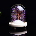 Natural Energy Gemstone Glass Landscape Bottle with Crystal Chips for Feng Shui Tree Decoration Handcrafted Crystal Crafts