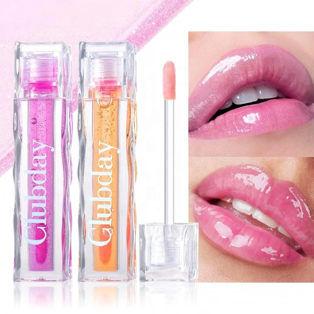 Wholesale Vegan Fruit-Flavored Shimmer Lip Gloss Color-Changing Moisturizing Lip Oil Makeup Fashionable Waterproof Style