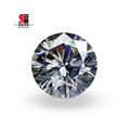 Baifu Gems Top Quality  VVS Round Loose Gray Moissanite Diamond