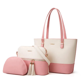 Customized Fashion New Product 4-piece Set Ladies Leather Shoulder Bag Luxury Handbag Woman Bag 2021