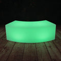 LED Wedding Party Furniture Set Plastic Curved Bench Waterproof Led Furniture Bar Stool
