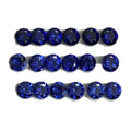 Synthetic Round Brilliant Cut Royal Blue Sapphire Corundum Loose Stock Gemstones
