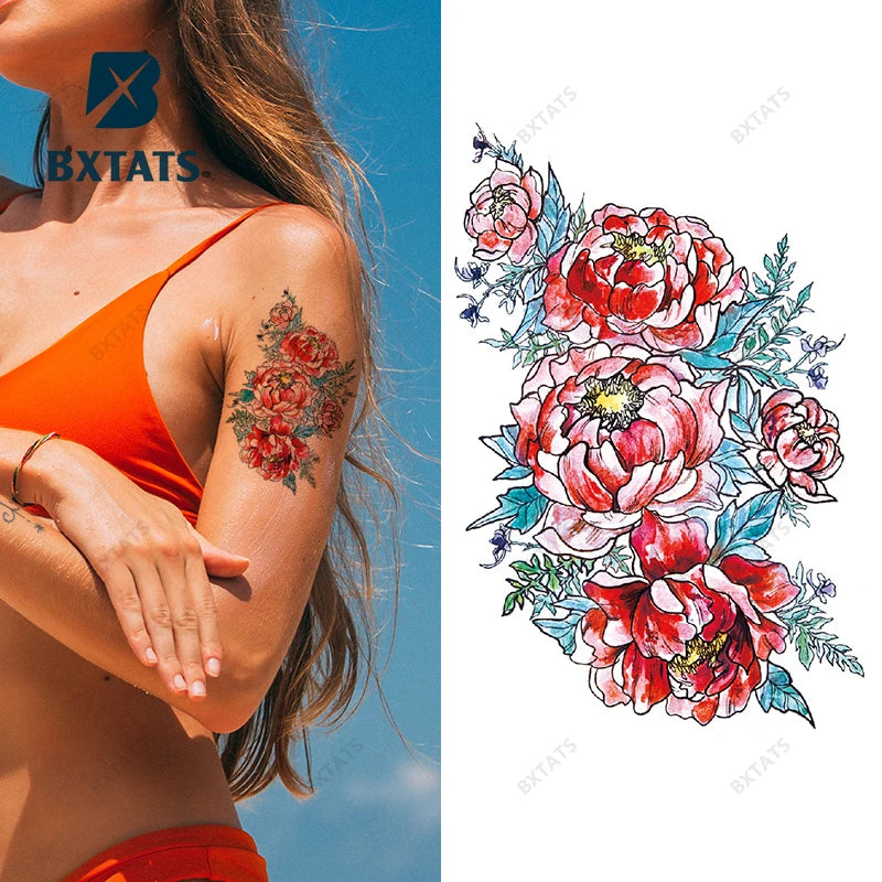 Bxtats Stock Tribal Designs High Quality Realistic Fake Body Water Transfer Temporary Tattoo Stickers