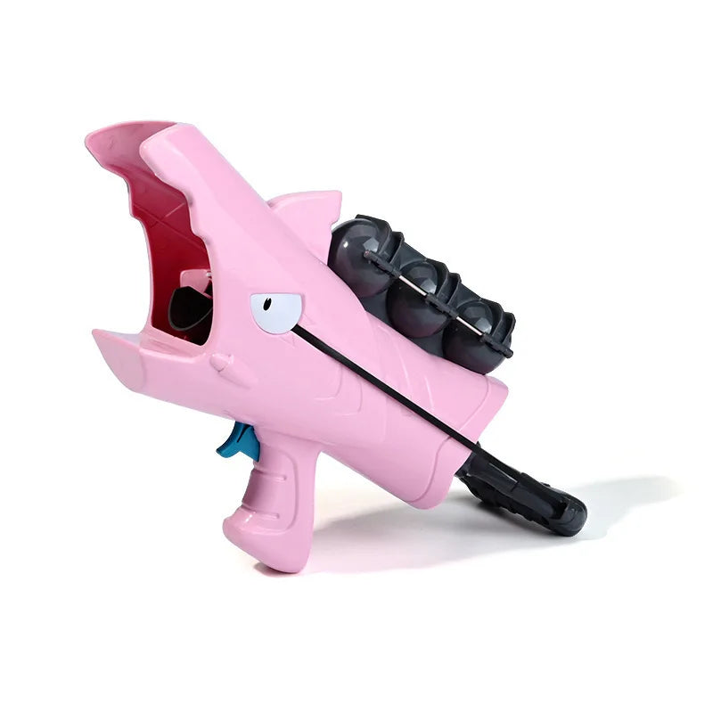 Jinying New Kids Outdoor Snowball Maker Blasting Gun Plastic Shooting Snow Ball Gun with Clip Snow Play Set