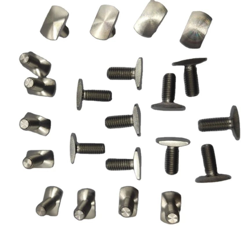 T Titanium Oval Flat Head Special Bolts for Bicycle Grade 10.9 & 12.9 UNC Thread Polish Finish