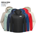 Men's Hooded Jacketswaterproof Men Windbreaker Jacket Customized Design Men Rain Jackets Waterproof Windbreak Softshell Raincoat