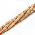 40CM Hand-cut 5mm 6mm 7mm 8mm 9mm 10mm Rondel Natural Heishi Shell Beads for Spacer Jewelry Making