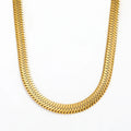 Joolim Jewelry 18K Gold Plated Snake Chain Necklace Stainless Steel Jewelry Wholesale 6mm