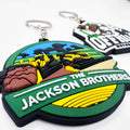 Customized 2D/3D Soft PVC & Rubber Eco-Friendly Letterpress Printed Carabiner Keychains with Logo