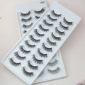 Wholesale 3D Silk Eyelashes Natural Cruelty Free Full Strip Hand Made Natural Long Synthetic Hair 15Mm Faux Mink Lashes