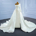Jancember RSM67244 New Design One Shoulder Elegant Crystal Wedding Dress Bridal Gown