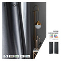 Factory Supply Two Sides Same Looking 90-100% Blackout Plain Linen Style Curtain Fabrics