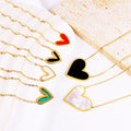 Wholesale Customization 18k Gold Plated Stainless Steel Necklace Jewelry Heart Shape Shell Pendant Love Necklace for Women