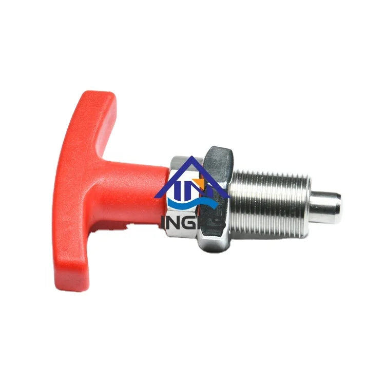 Custom Red T Handle Spring Loaded Pin M8 M10 M12 M16 Stainless Steel Indexing Plunger