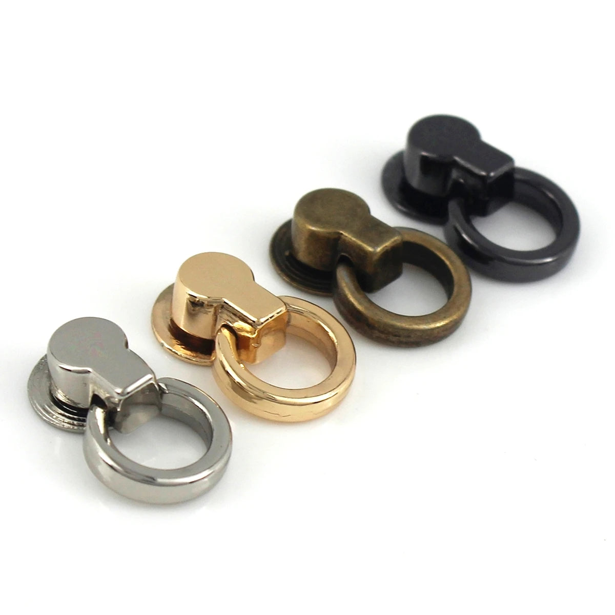 Metal Bag Making Accessories Small Bag Anchor Gusset Alloy Side Clip Anchor Side Clip Connector with O-ring for Handbag Purse