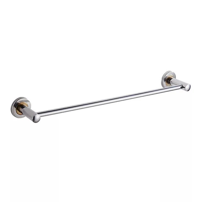 Modern Hotel Style Stainless Steel Single Shower Door Towel Bar Wall Mounted Shower Shelf