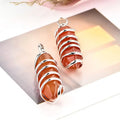 Exquisite Handmade Natural Crystal Stone Pendant Custom Hand Wire Spiral Stone Point Pendant