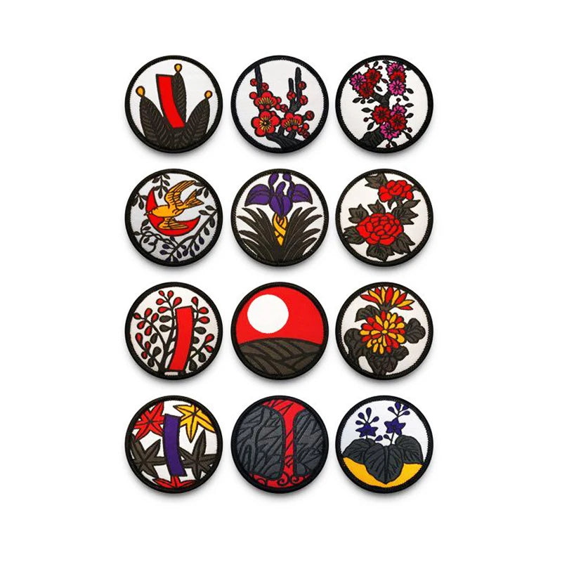 Wholesale Custom Logo Heart Flower Iron-On Machine Woven Fabric Sustainable Handmade Patch for Hats