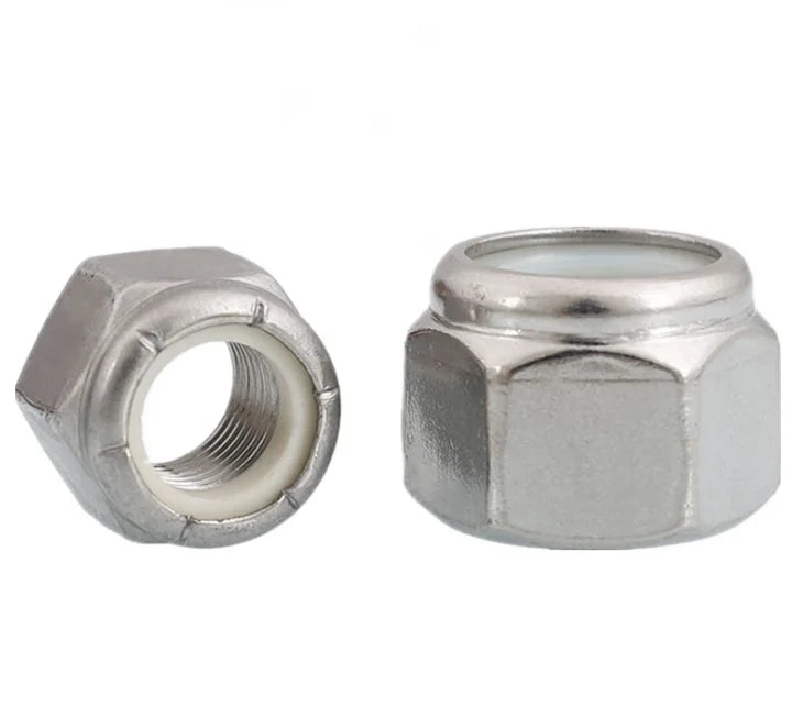 Inch 1/4 3/8 5/16 304 Stainless Steel Nylon Insert Lock Nuts