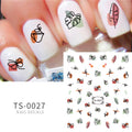Ultra-Thin Comfortable Fit 3D Water Transfer Nail Art Decals Stickers New Unique Colorful Fresh Style Pattern Design