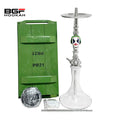 Hot Sale Silver 66cm Maklaud Helios Joker Hookah Shisha Stainless Steel Russian Hookah Set Without Bottle