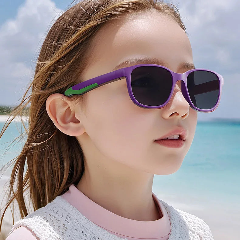 New Fashion S702 Classical Children's Polarized Sunglasses Lightweight Sports Kids Sunglasses with UV400 Protection Tac Lenses
