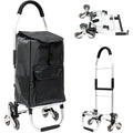 Chrome Plated Aluminum Grocery Trolleys Laundry Utility Tri-Wheel Stair Climber Folding Shopping Cart Xinsheng Brand XS-HC20