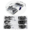 1/0 2/0 3/0 4/0 5/0 Circle Hooks High Carbon Steel with Plastic Box Freshwater Sea Fishing Tackle