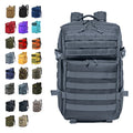 LUPU Wholesale 45L Tactical Backpack Outdoor Waterproof Hiking Survival Bag Zipper Closure Nylon Lining Black
