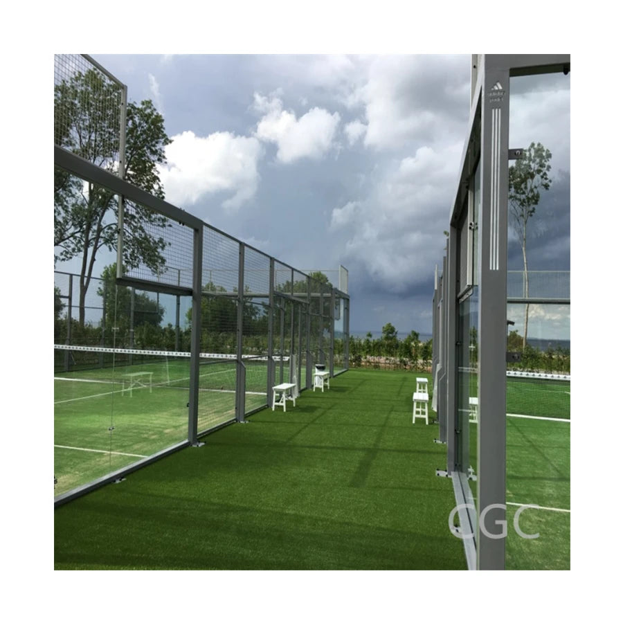 Tempered Panoramic Glass Padel Tennis Courts From China Shandong Sports