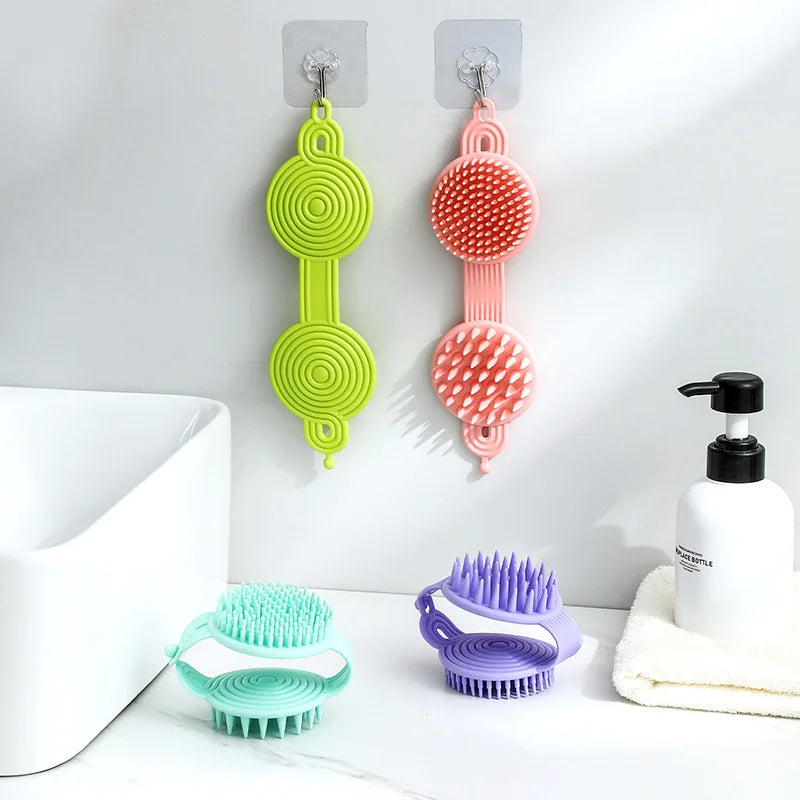 Double-sided Pet Bath Brush for Cats and Dogs Massage Shower Brush Grooming Cleaning Tool Dog Cat Bathing Brushes