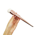 Luxury Vegan Rose Gold Contour Fan Brush Durable Nylon Flat Brush Face Used with Concealer Kabuki Brush Single Makeup Brushes