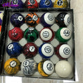 Xmlivet 57.25mm Cheap Marble Complete Set Pool Billiards Balls in 2 1/4inch 16pcs Cue Balls Billiards Accessories